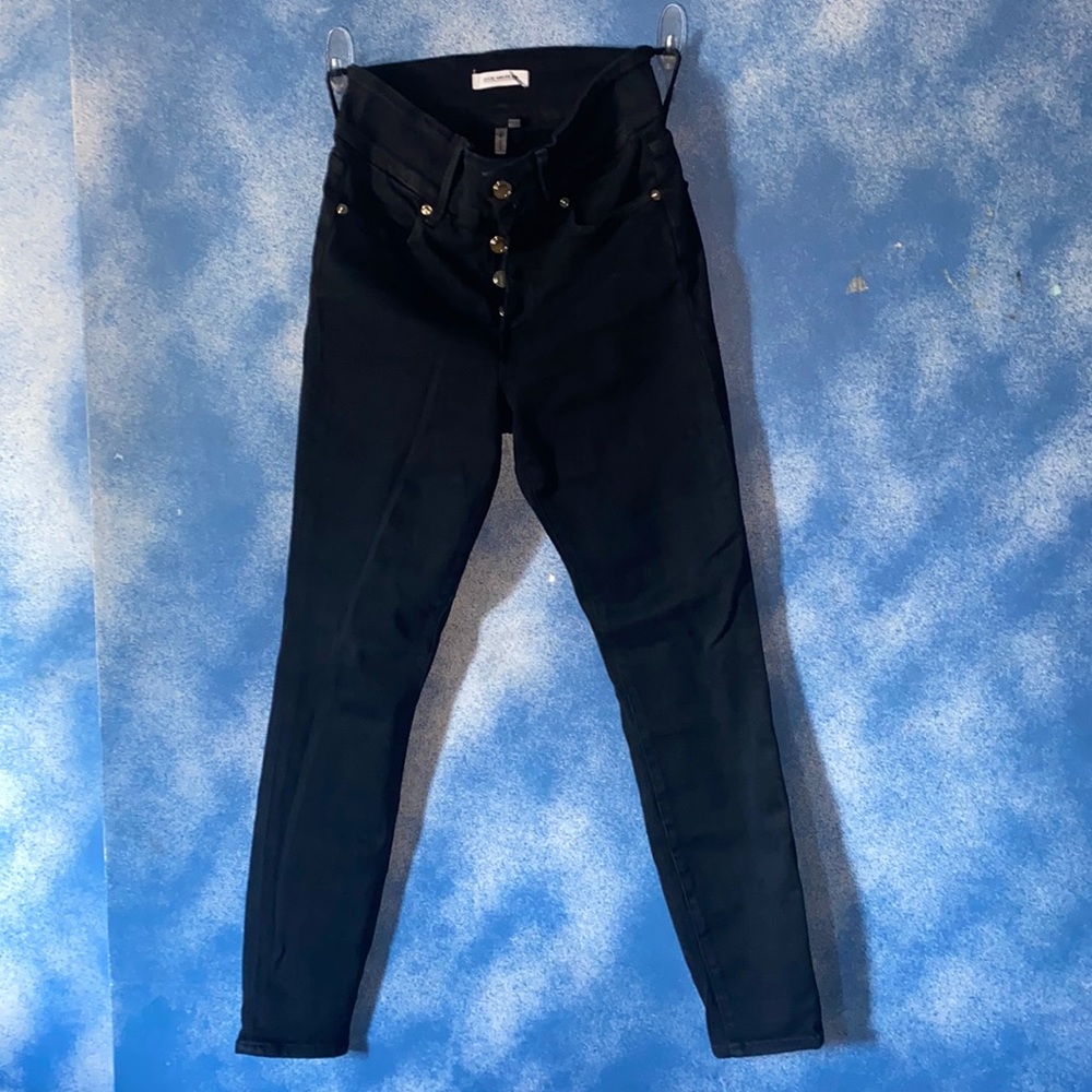 Black button up jeans
